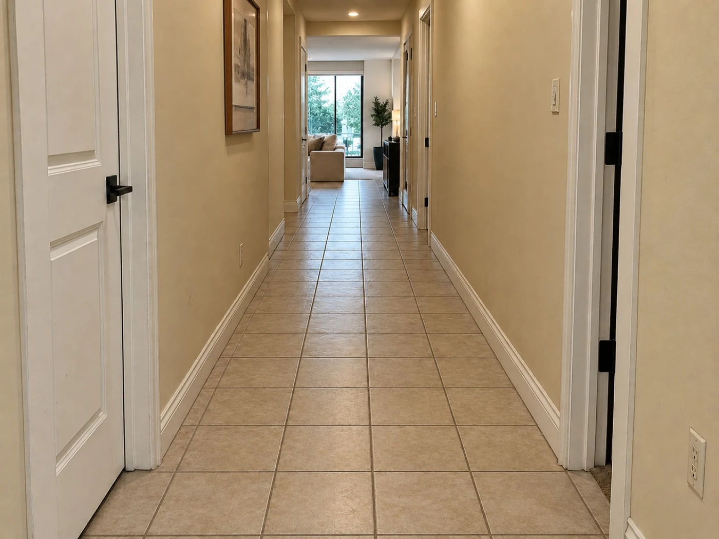 Hallway before BlueStar completed the update in Euless