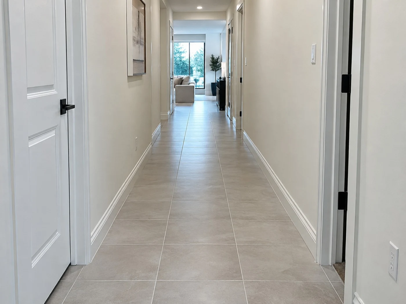 Hallway after completion of the Euless update