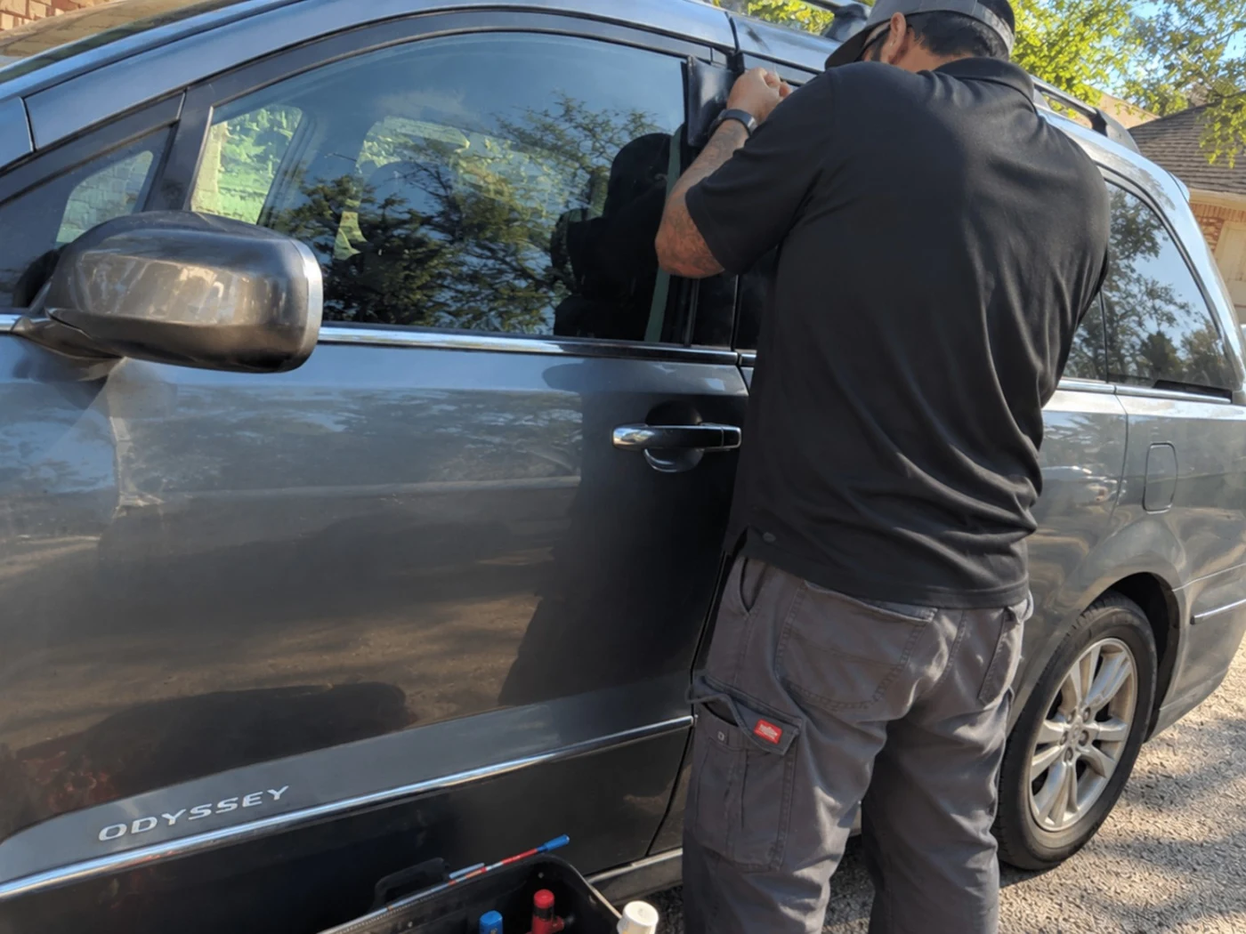 BlueStar working to unlock a Honda Odyssey in Farmers Branch
